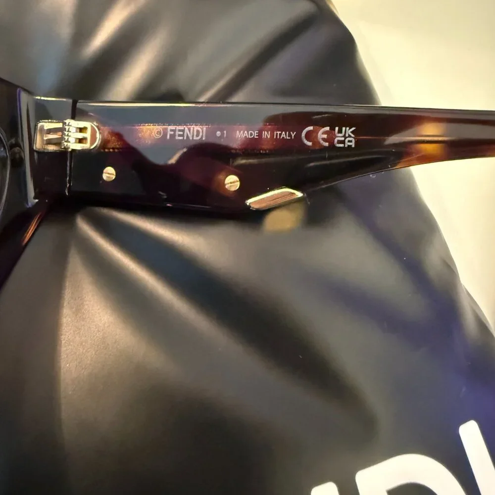 Fendi Sunglasses - Fendi First Brown Cat Eye - Picture 6 of 7